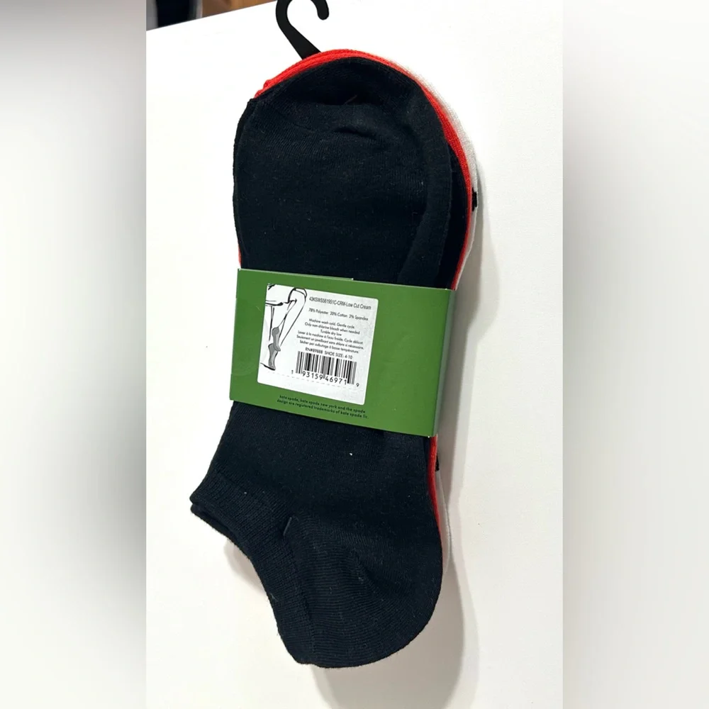 NWT Kate Spade Low Cut Socks, Polka Dots and Ladybug - Picture 5 of 5